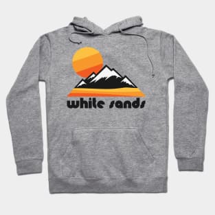 Retro White Sands ))(( Tourist Souvenir National Park Design Hoodie